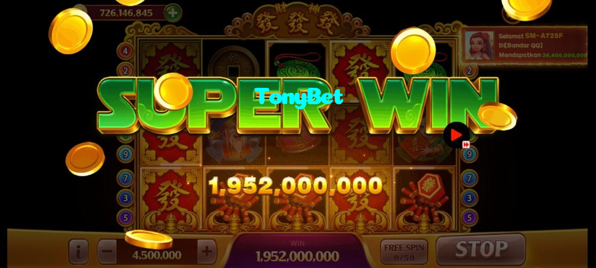 TonyBet casino presented on mobile device in Pakistan with slots and live games